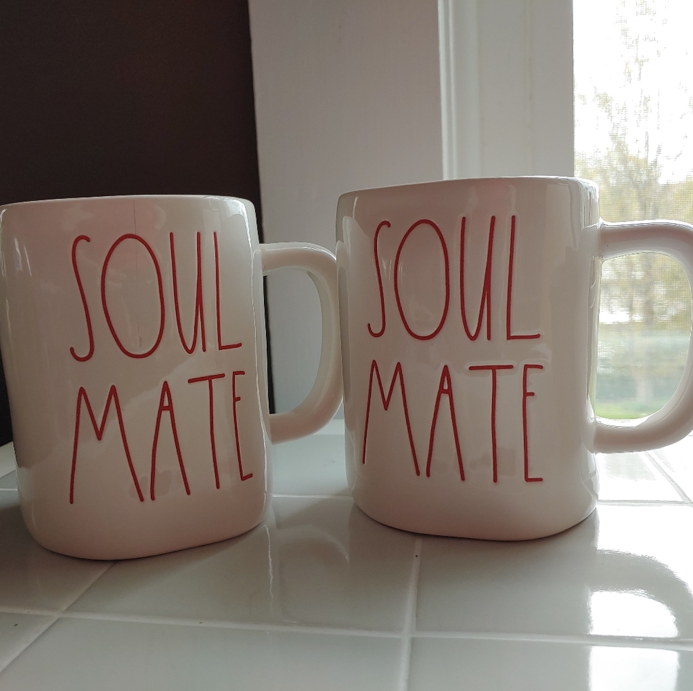NWOT Rae Dunn "Soul Mate" Coffee Mugs